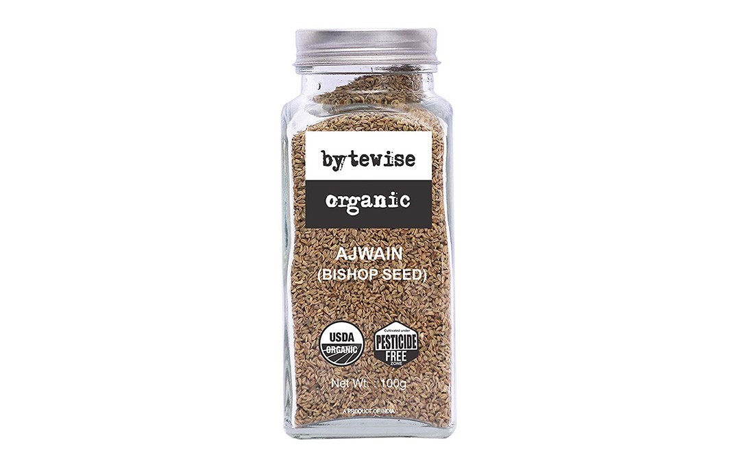 Bytewise Organic Ajwain (Bishop Seed)    Glass Jar  200 grams
